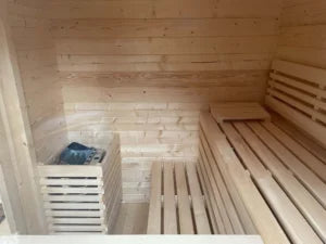 Holz-Gartensauna H70-2240F-2ET-EF-FF