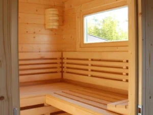 Holz-Gartensauna H70-2240F-2ET-EF-FF