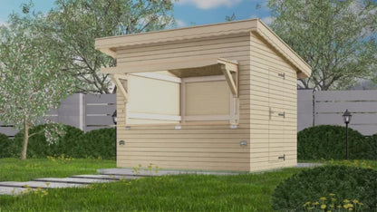 Holz-Gartenhaus / Gerätehaus 123 KIOSK P
