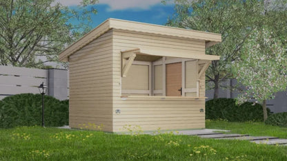 Holz-Gartenhaus / Gerätehaus 123 KIOSK P