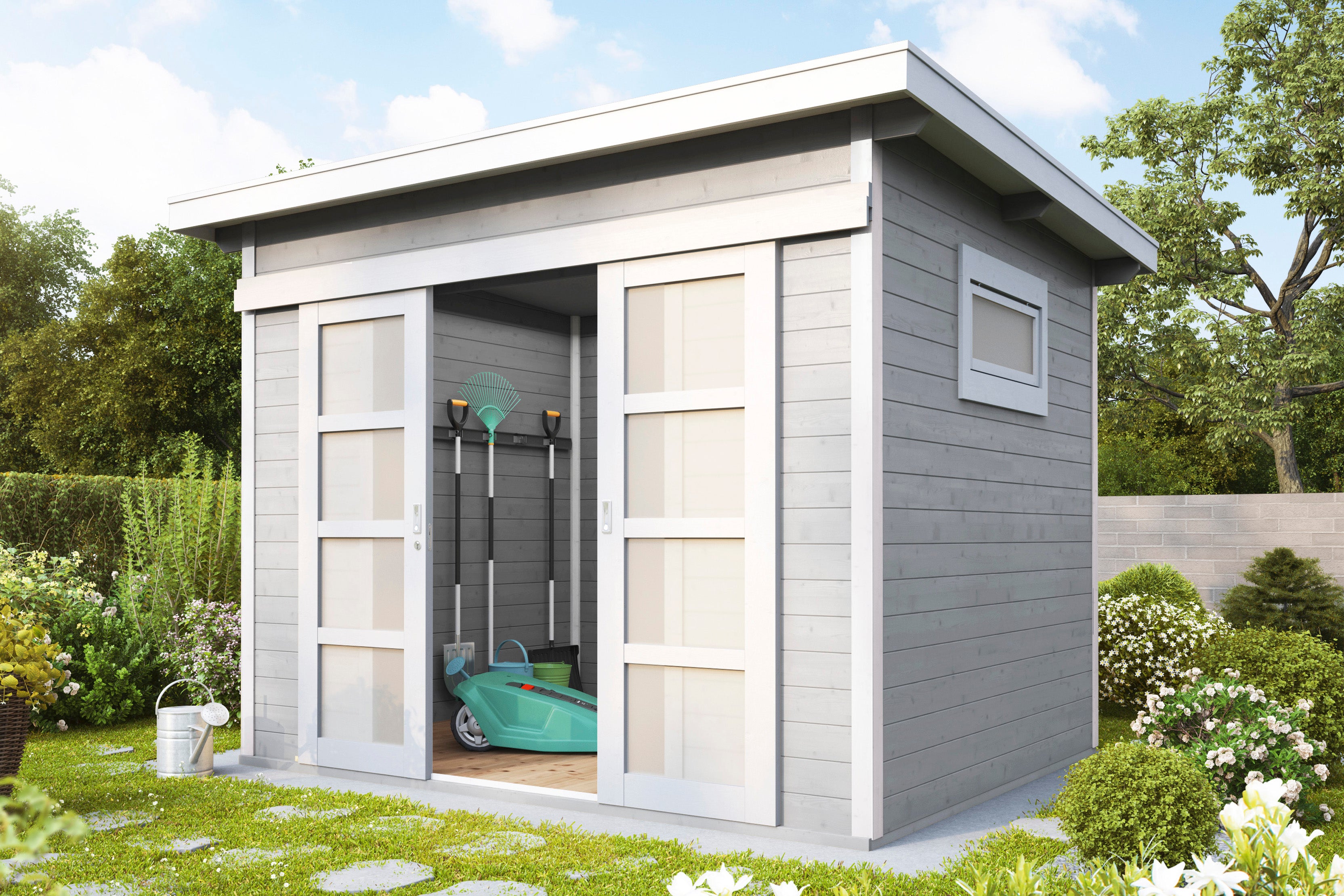 Holz-Gartenhaus / Gerätehaus Pina 3024 28