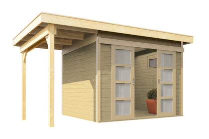 Holz-Gartenhaus / Gerätehaus Leoni 4324 - Gartenhaus Herkommer