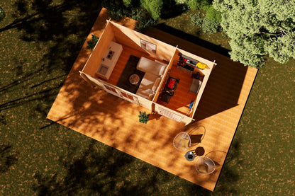 Holz-Gartenhaus / Gerätehaus Geeltje 4323 28 - Gartenhaus Herkommer