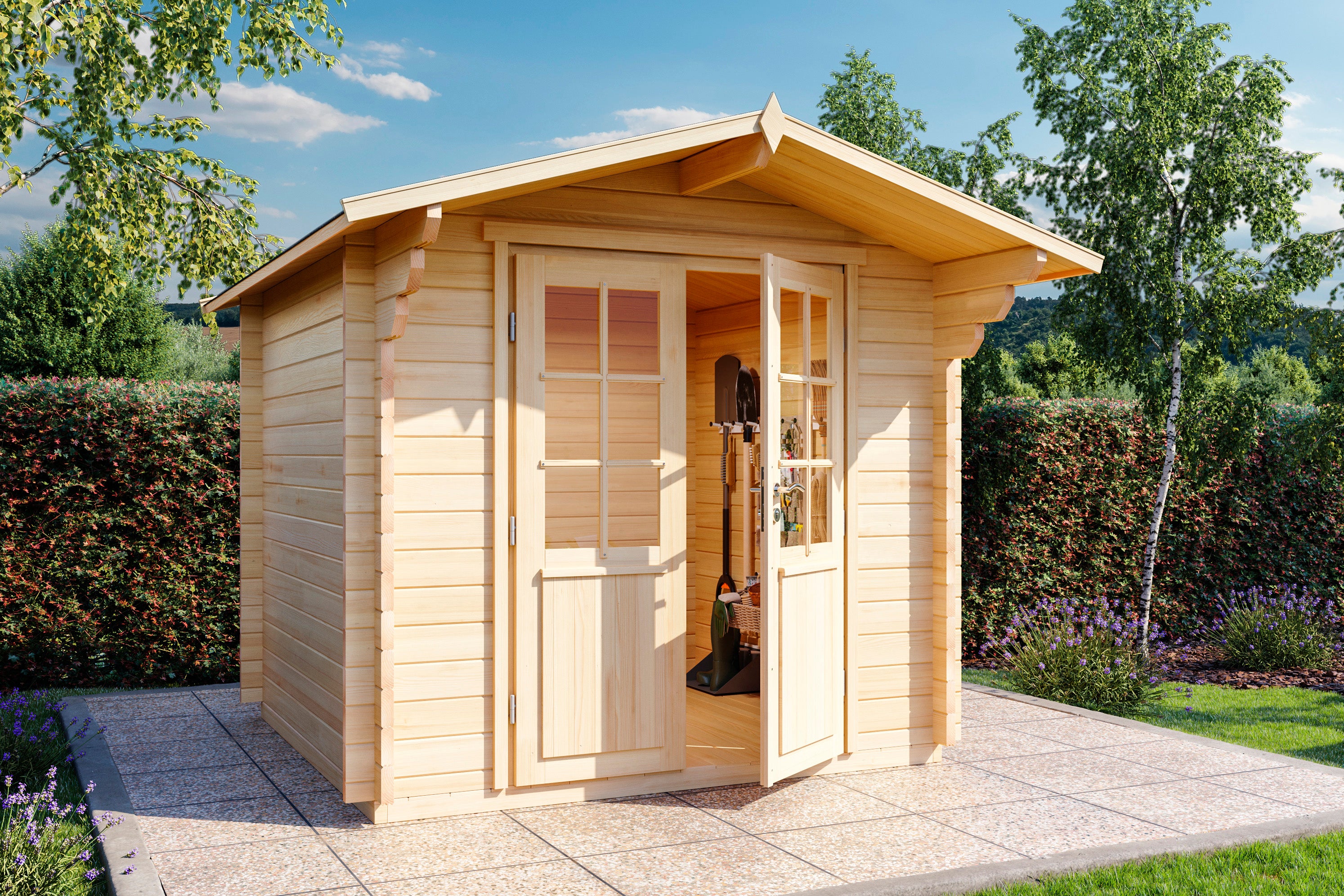 Holz-Gartenhaus / Gerätehaus Birka 2424