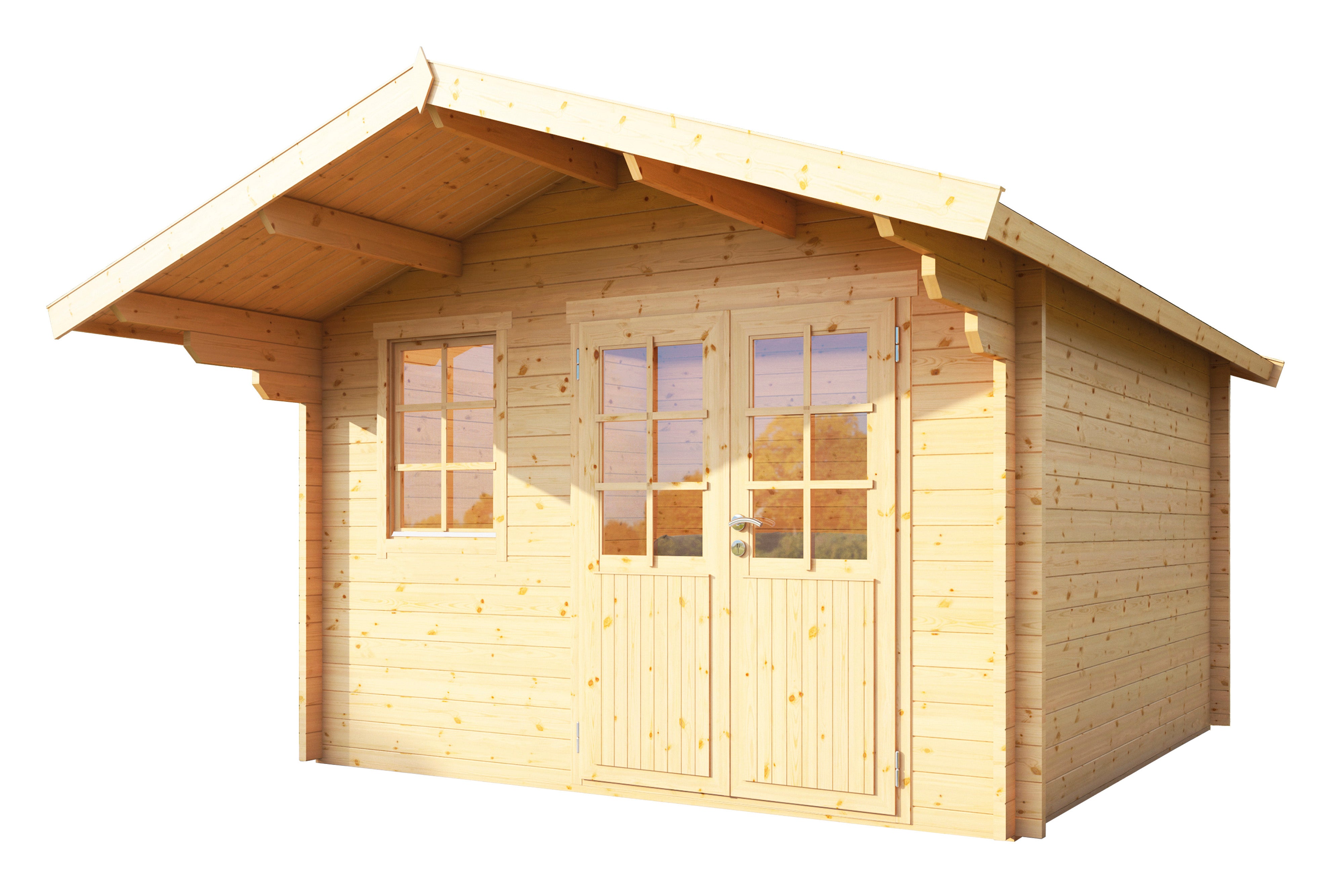 Holz-Gartenhaus Lotta 3636 44 - Gartenhaus Herkommer