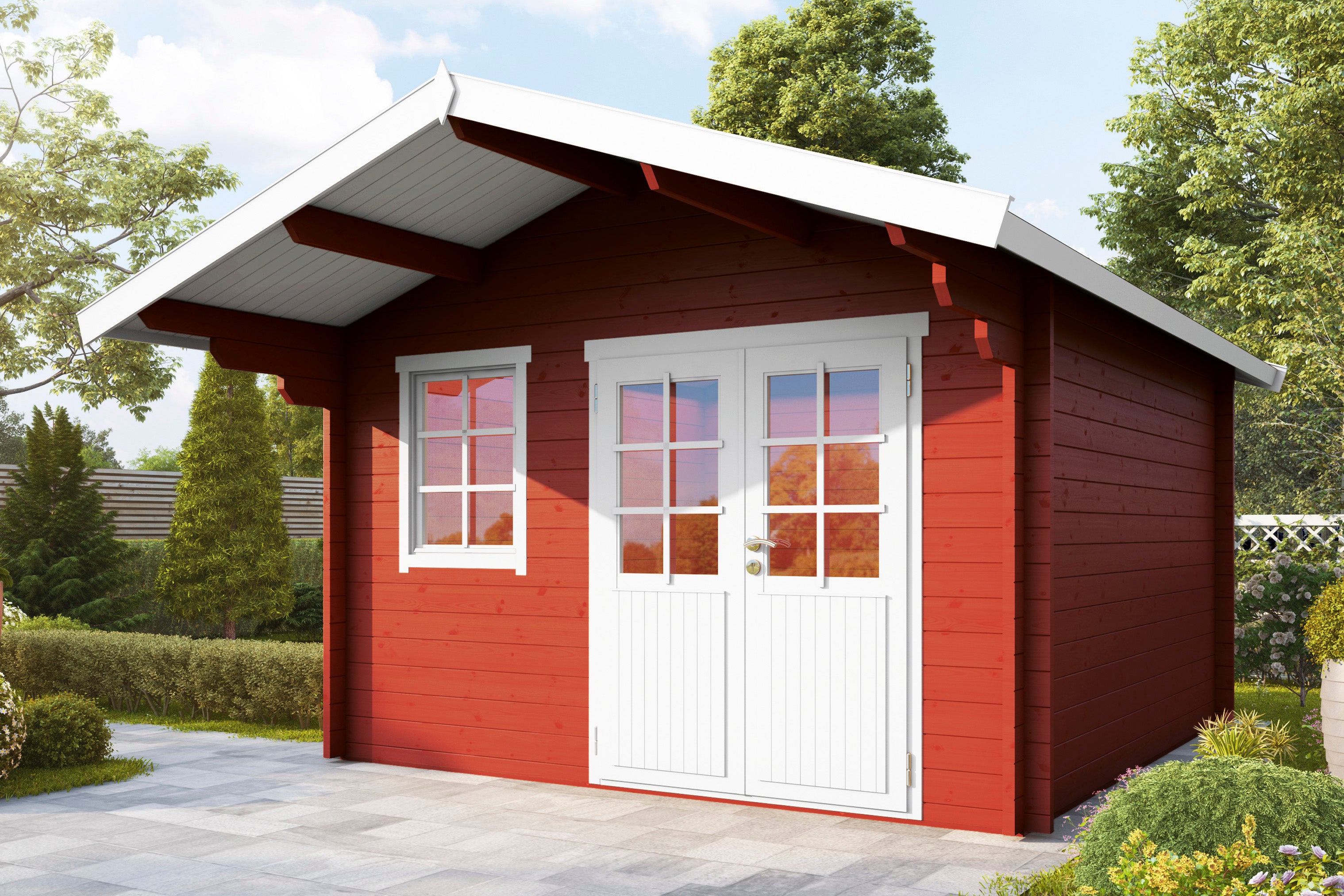 Holz-Gartenhaus Lotta 3636 44 - Gartenhaus Herkommer