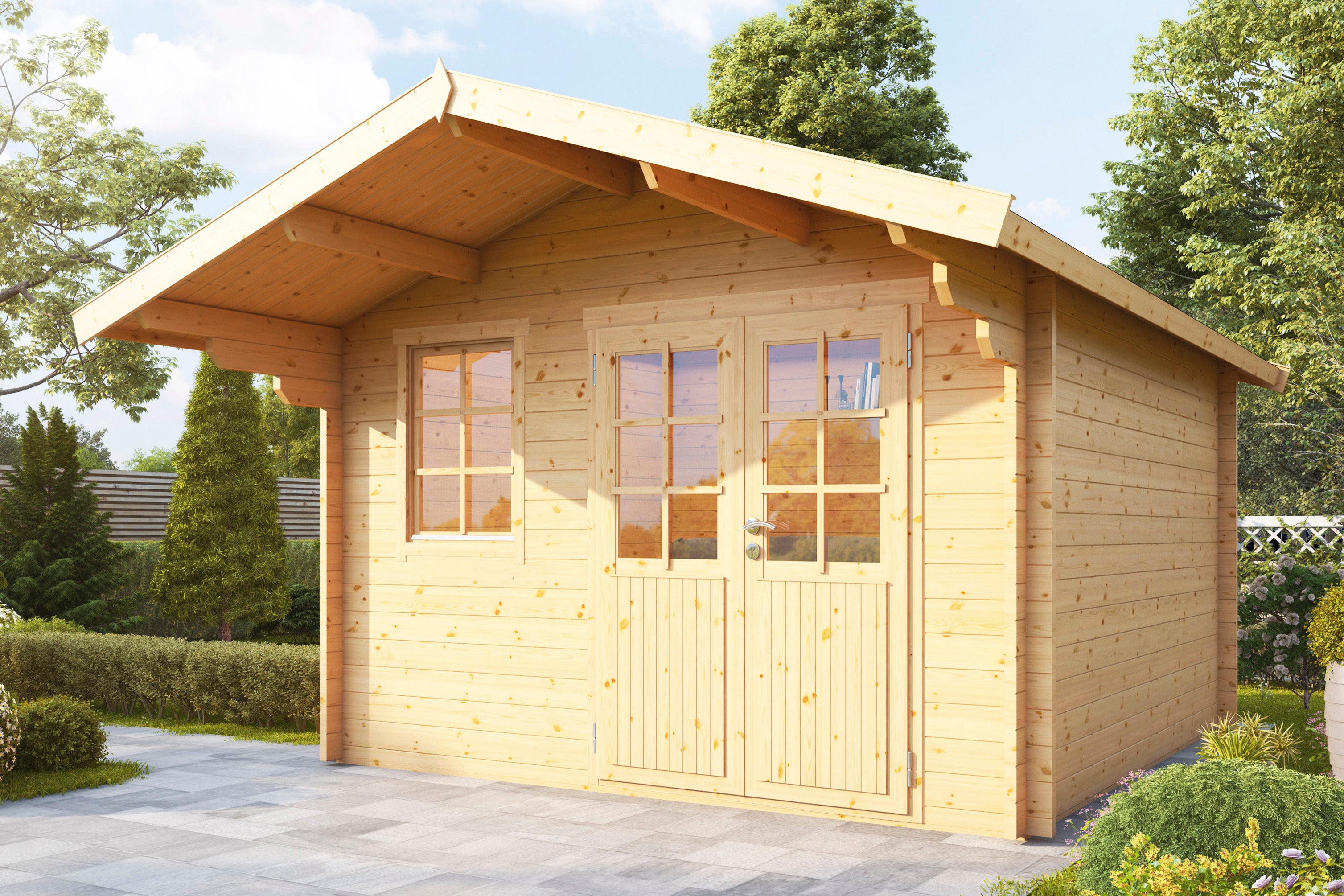 Holz-Gartenhaus Lotta 3630 44 - Gartenhaus Herkommer