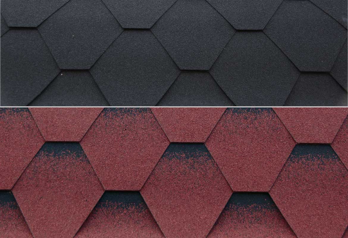 Gartensauna Sida 2140 Bausatz mit roten Dachschindeln