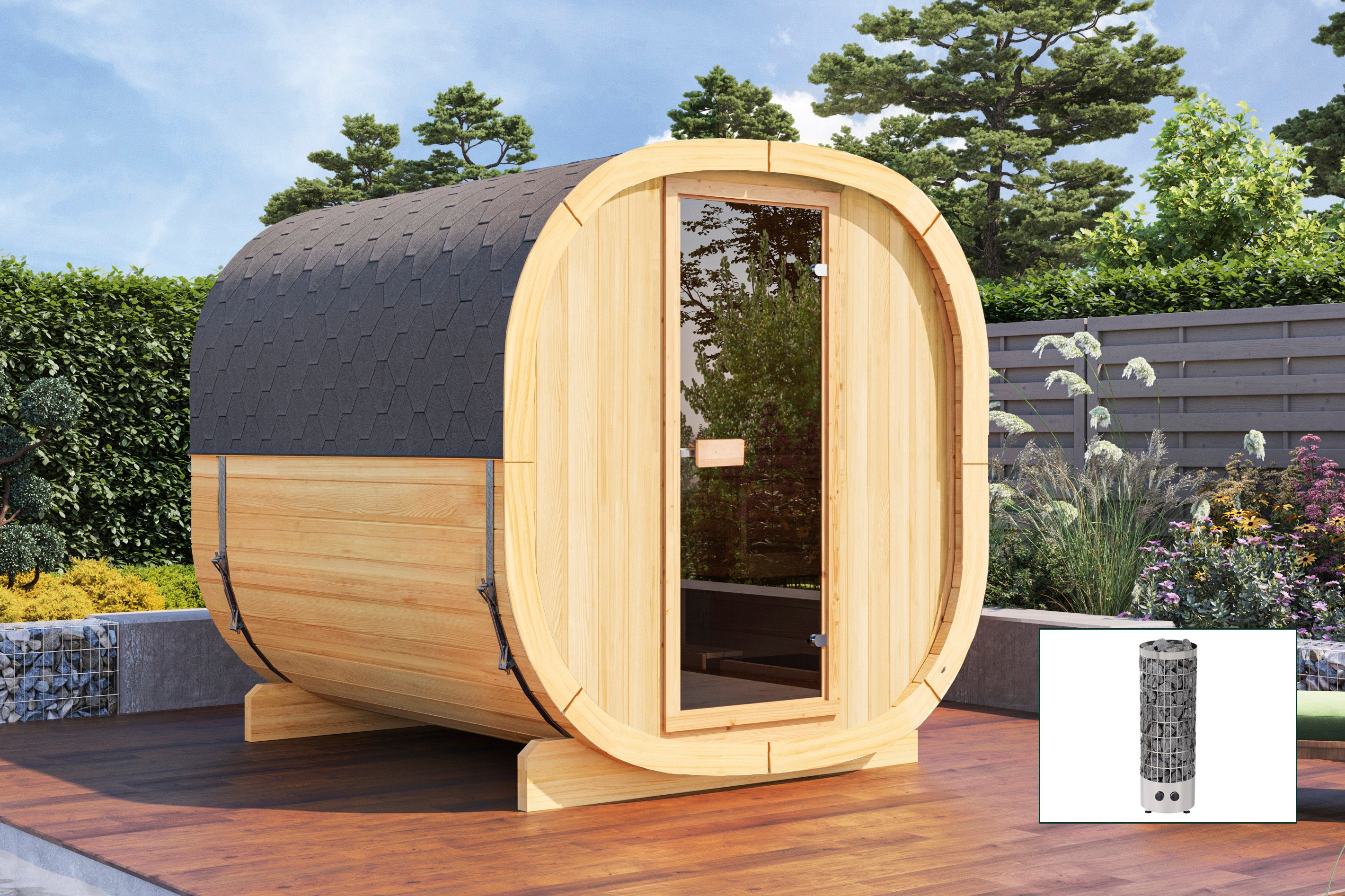 Gartensauna Colm 2123 Bausatz