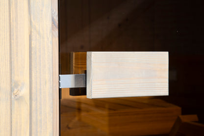 Cees 2113 Bausatz mit schwarzen Dachschindeln Gartensauna - Gartenhaus Herkommer