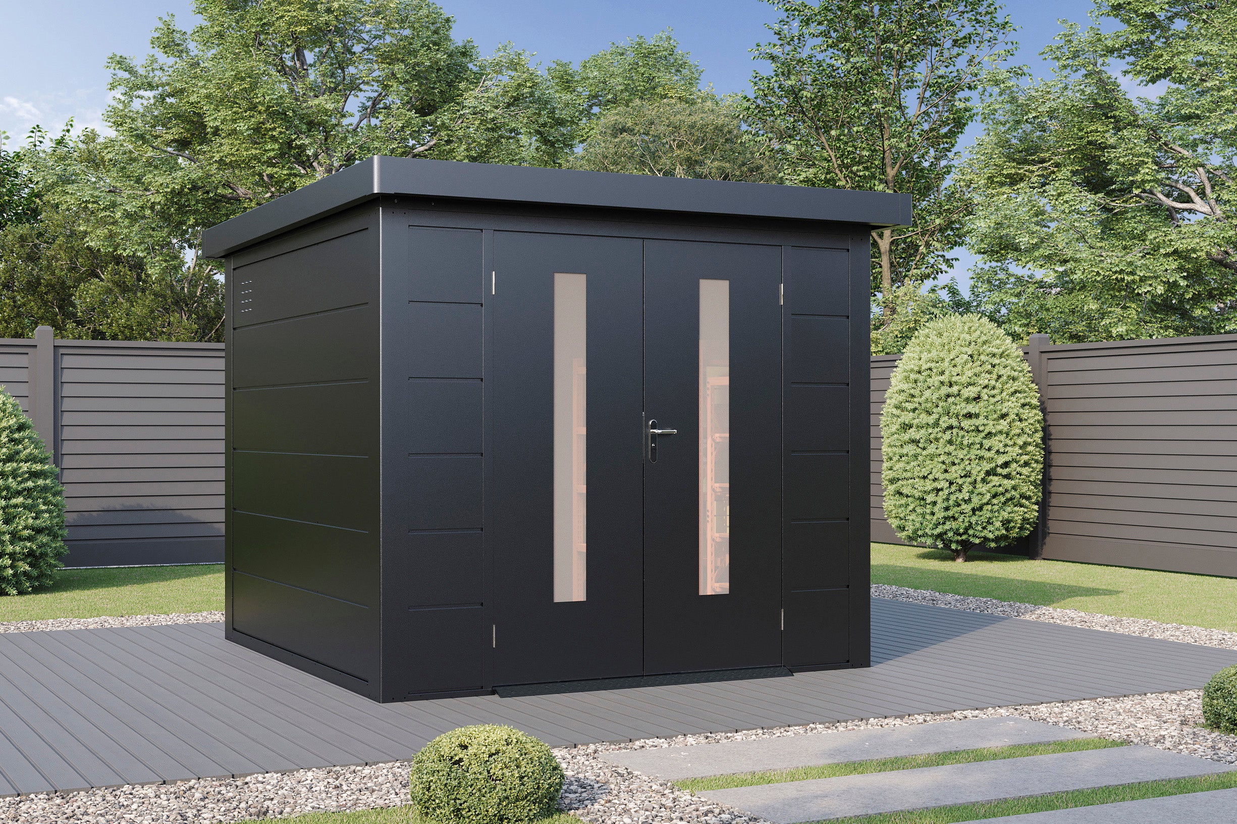Metall-Gartenhaus / Gerätehaus Eirik 2424