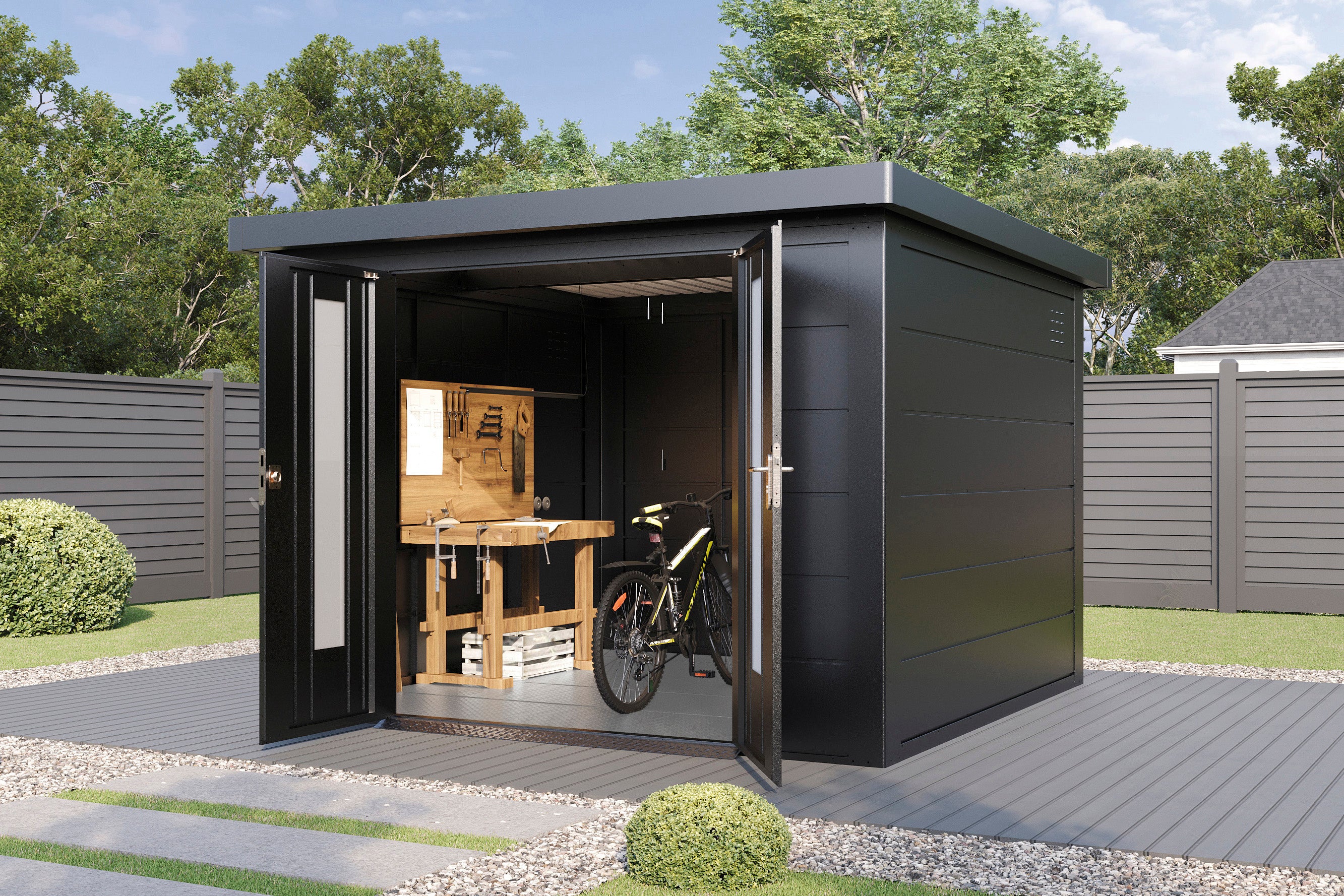 Metall-Gartenhaus / Gerätehaus Eirik 3030