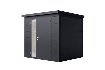 Metall-Gartenhaus / Gerätehaus Ulrik 2320 Anthrazit/Felsgrau - Gartenhaus Herkommer