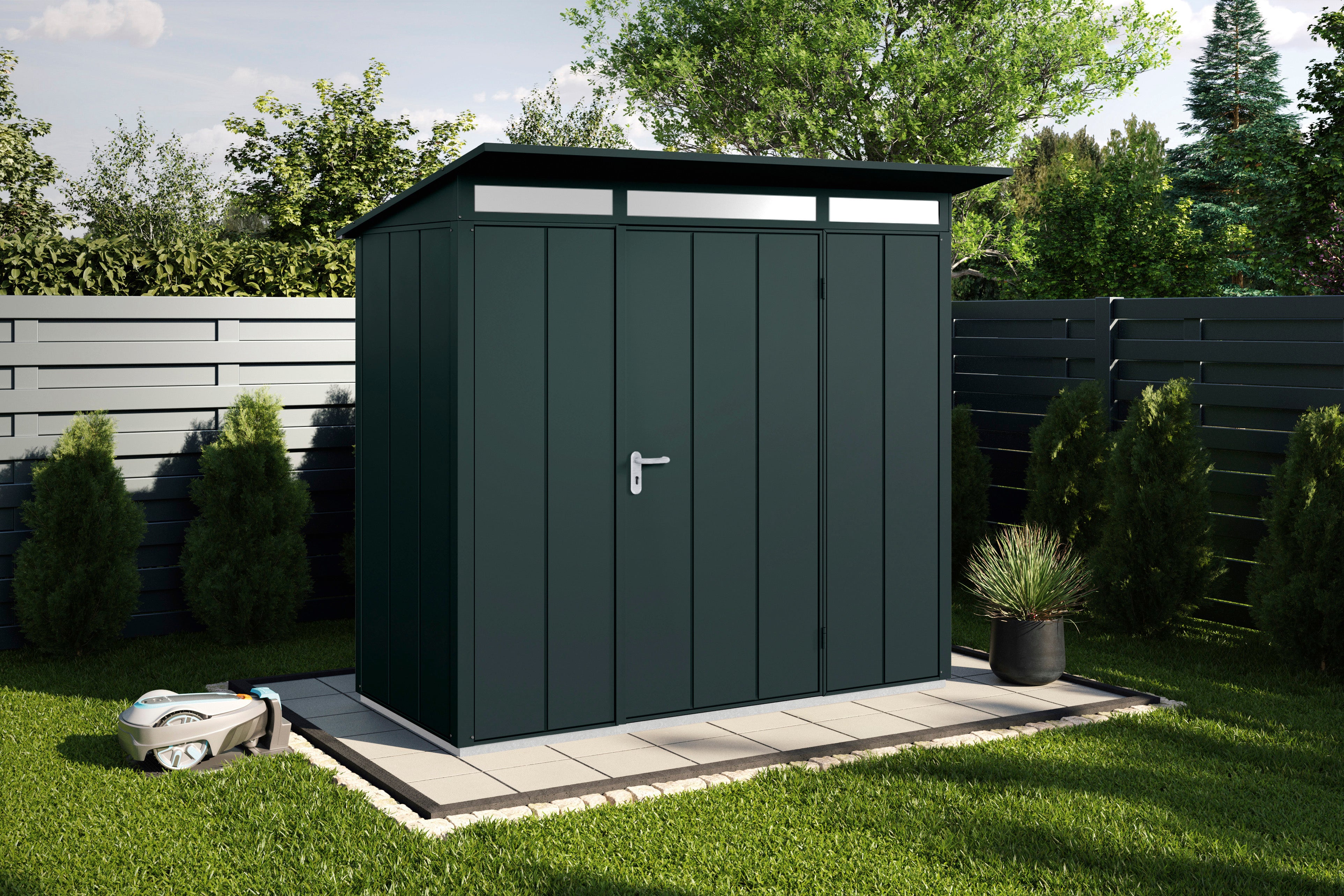 Metall-Gartenschrank / Gerätehaus Frey 2411