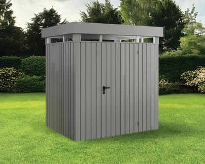 Metall-Gartenhaus / Gerätehaus Zuluna ZFD-4-LB-ET Anthrazit / Graualuminium - Gartenhaus Herkommer