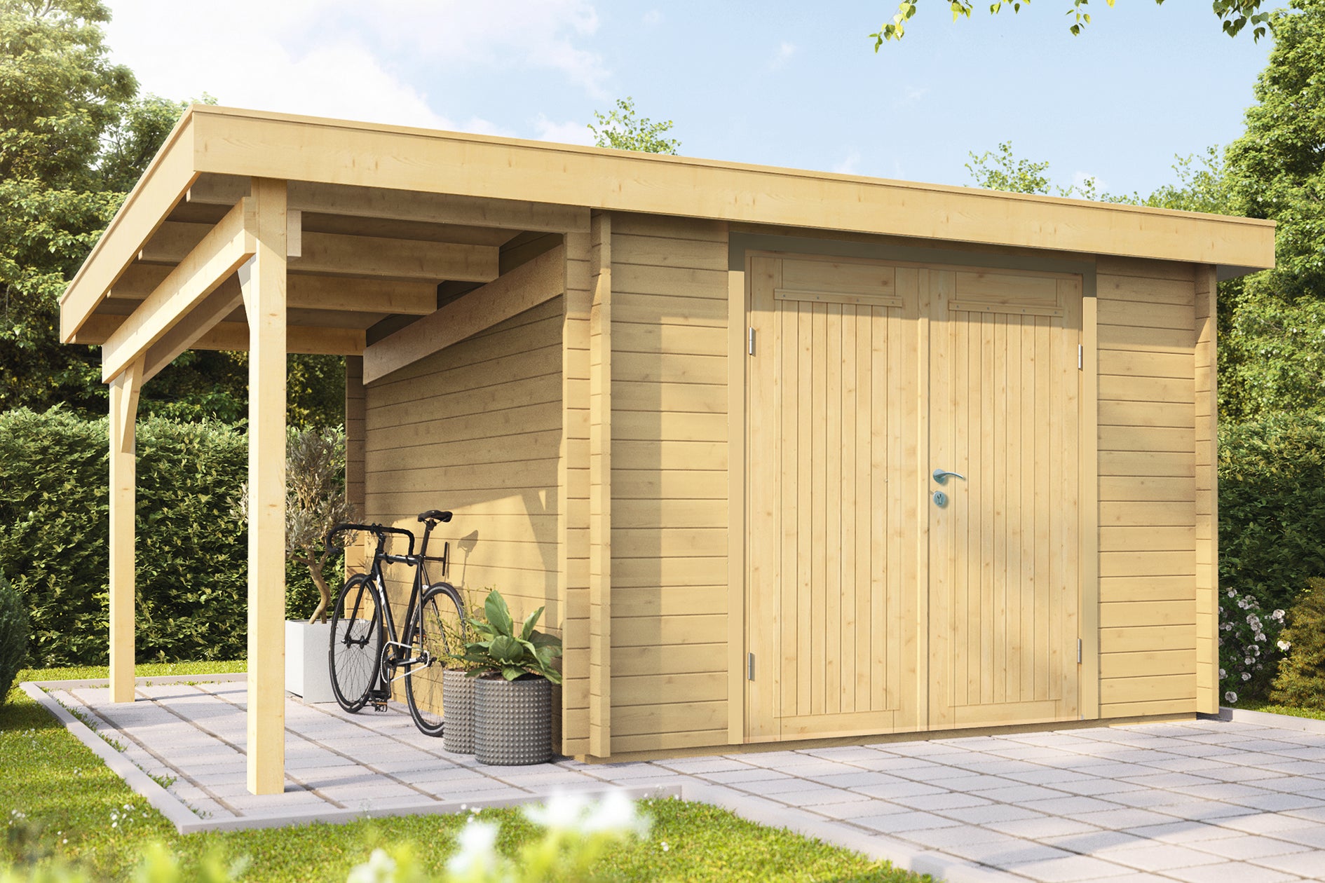 Holz-Gartenhaus / Gerätehaus Emelie 4324