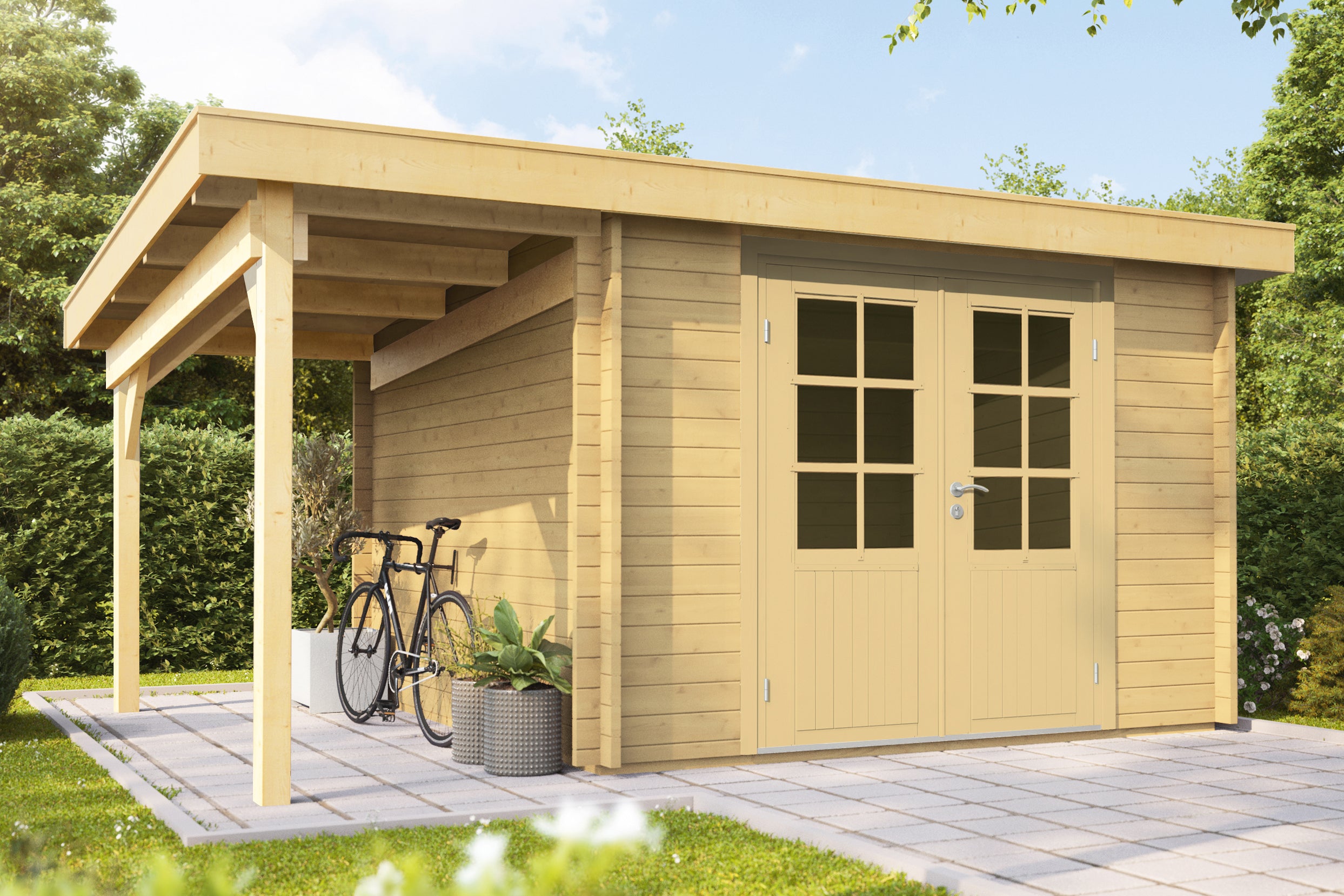 Holz-Gartenhaus / Gerätehaus Emelie 4324