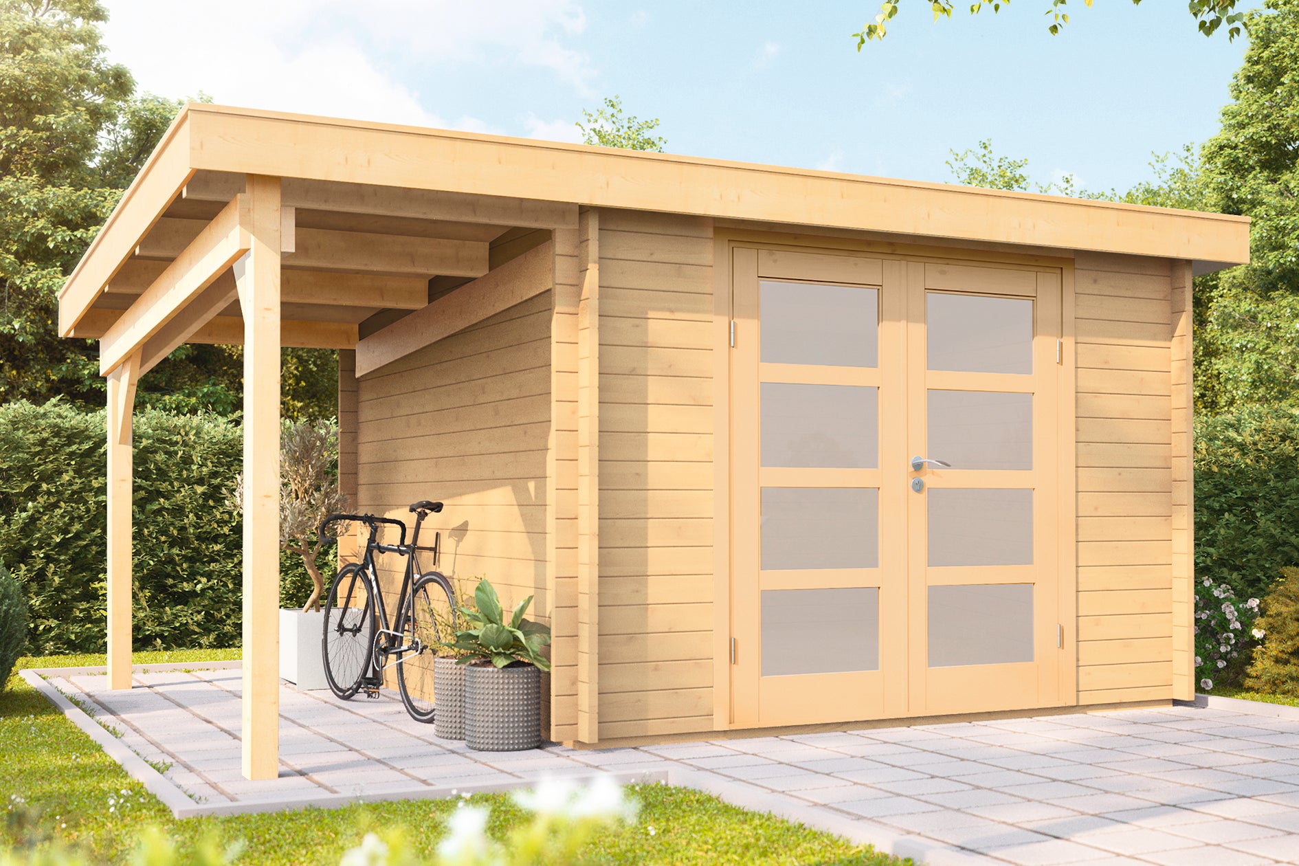 Holz-Gartenhaus / Gerätehaus Emelie 4324