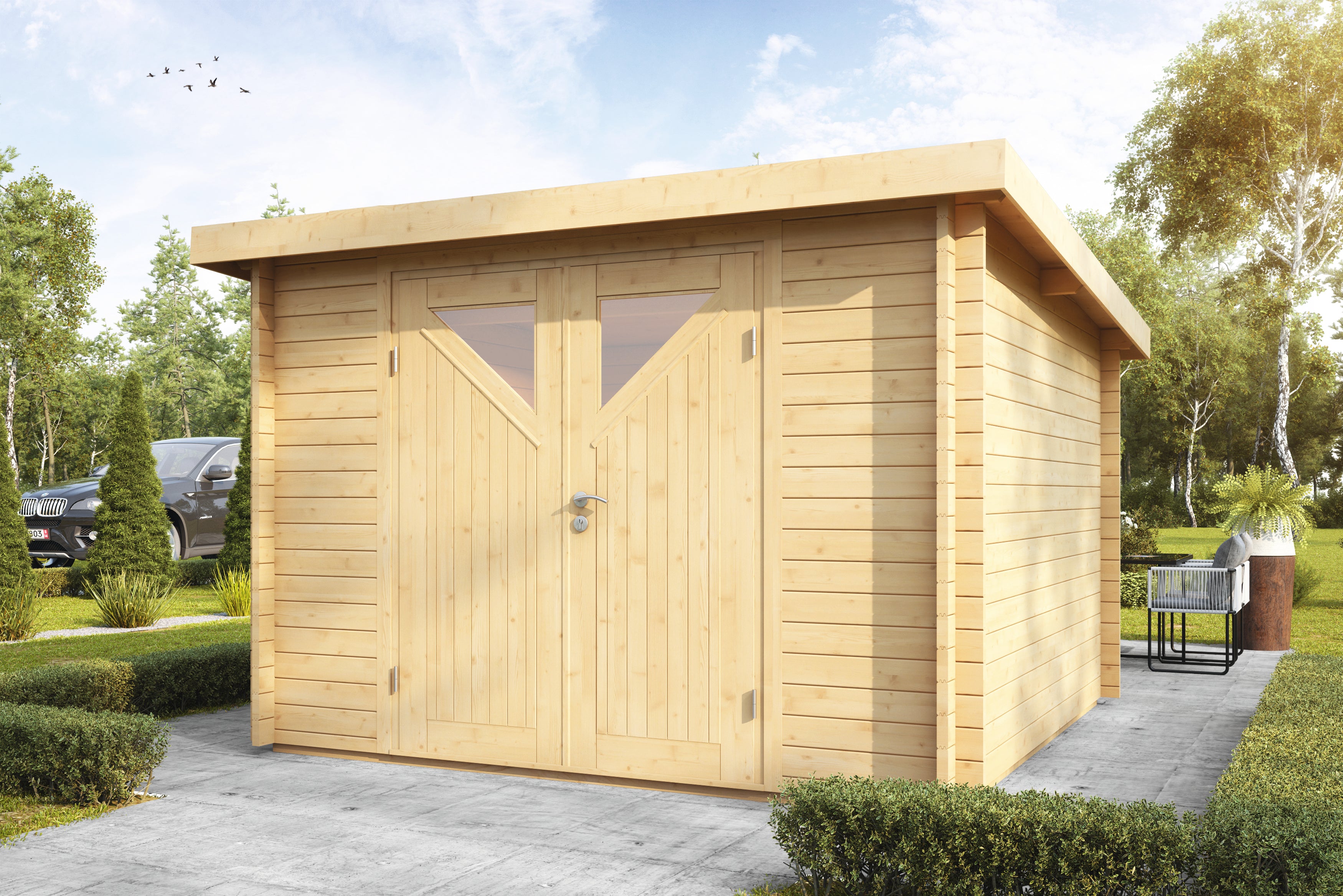 Holz-Gartenhaus / Gerätehaus Pia 3030