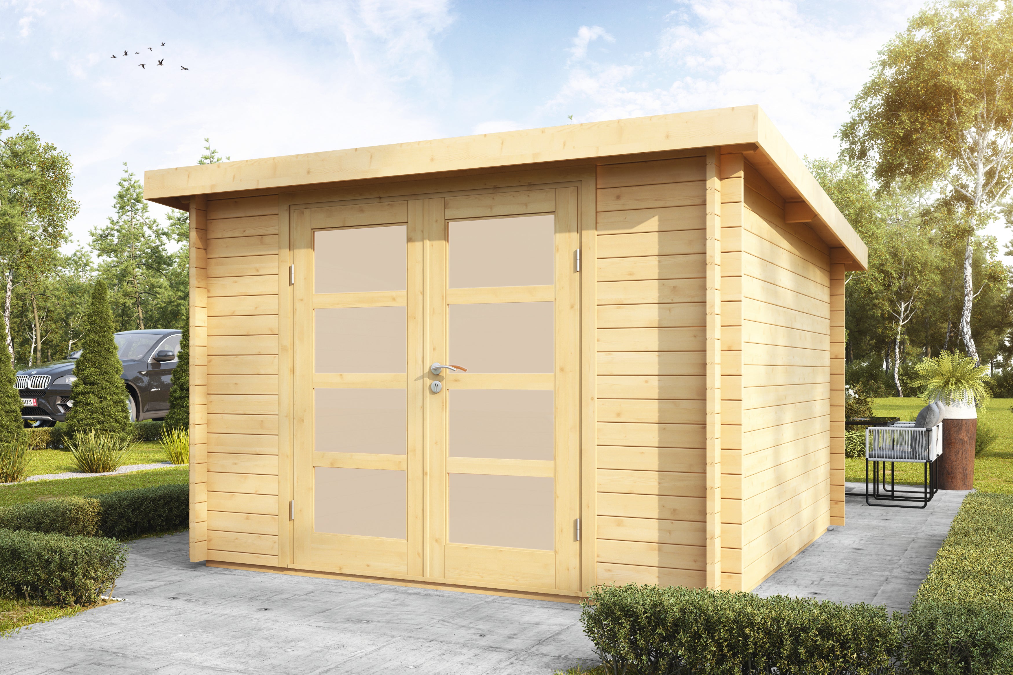 Holz-Gartenhaus / Gerätehaus Pia 3030