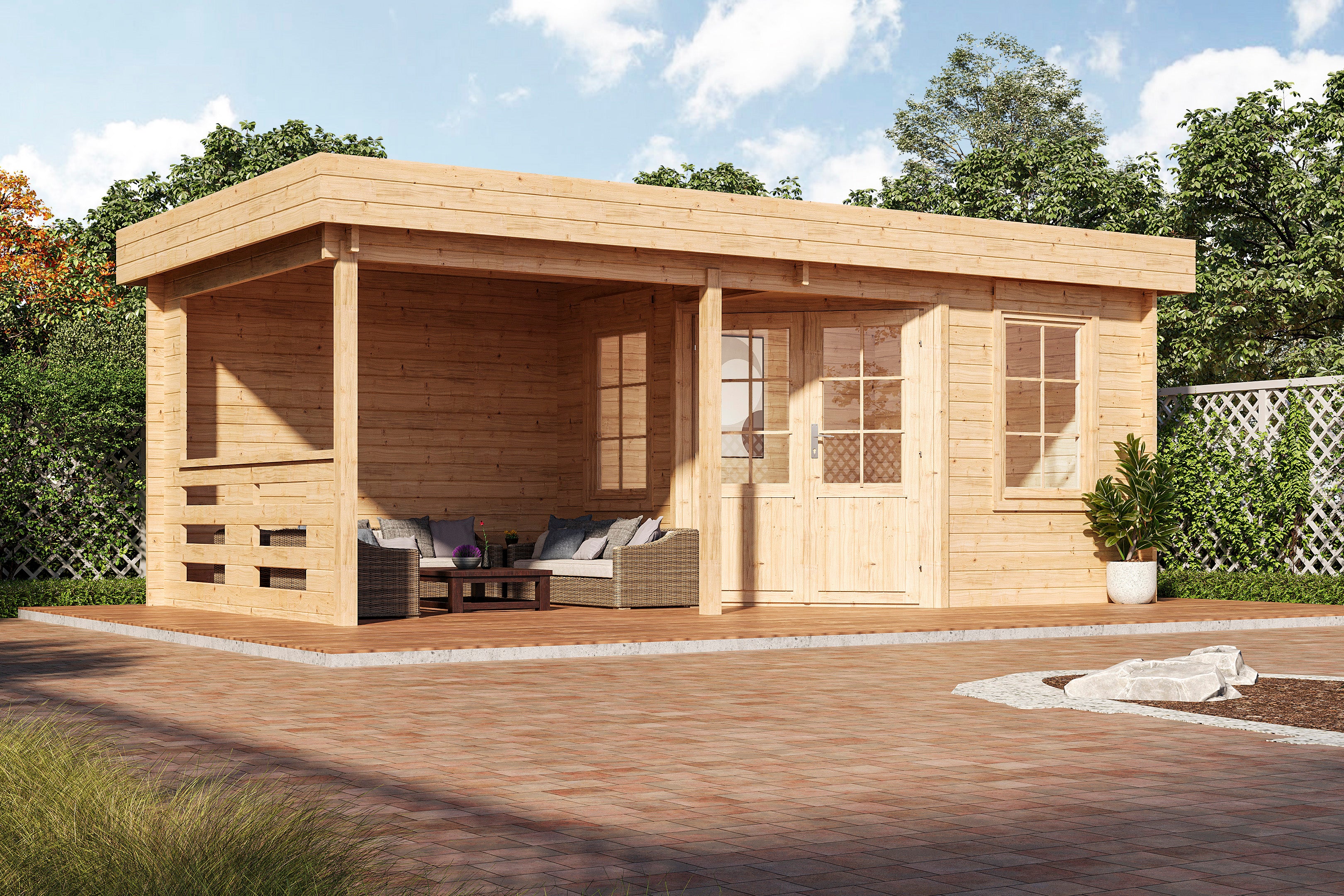 Holz-Gartenhaus / Gerätehaus Gleda 5628 40