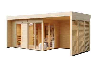 Gartensauna Vendela 6020 44 - Gartenhaus Herkommer