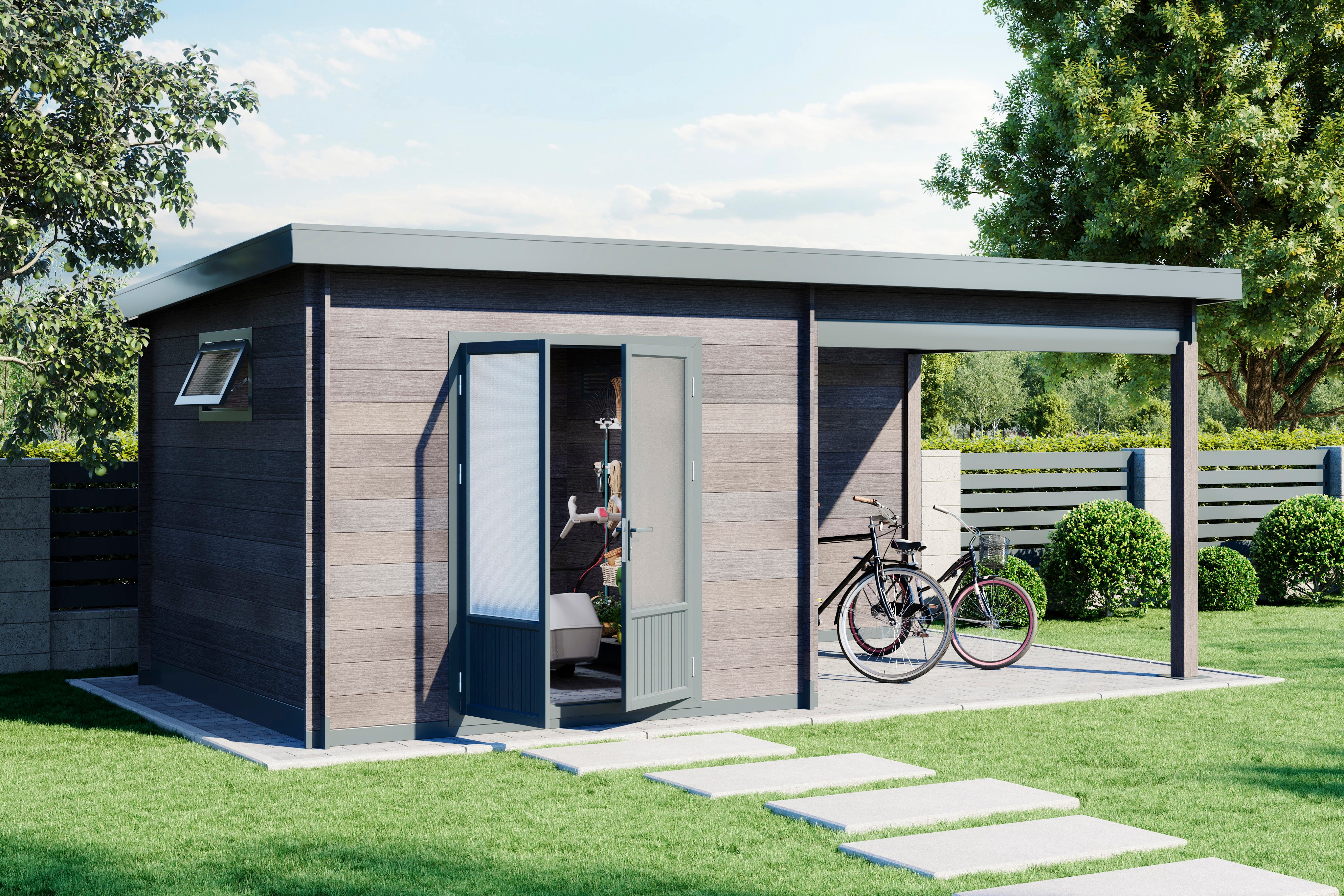 WPC-Gartenhaus / Gerätehaus Belana 5629 28
