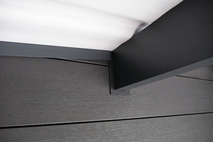 WPC-Gartenhaus / Gerätehaus Tona 6030 28 Anthrazit/Hellgrau