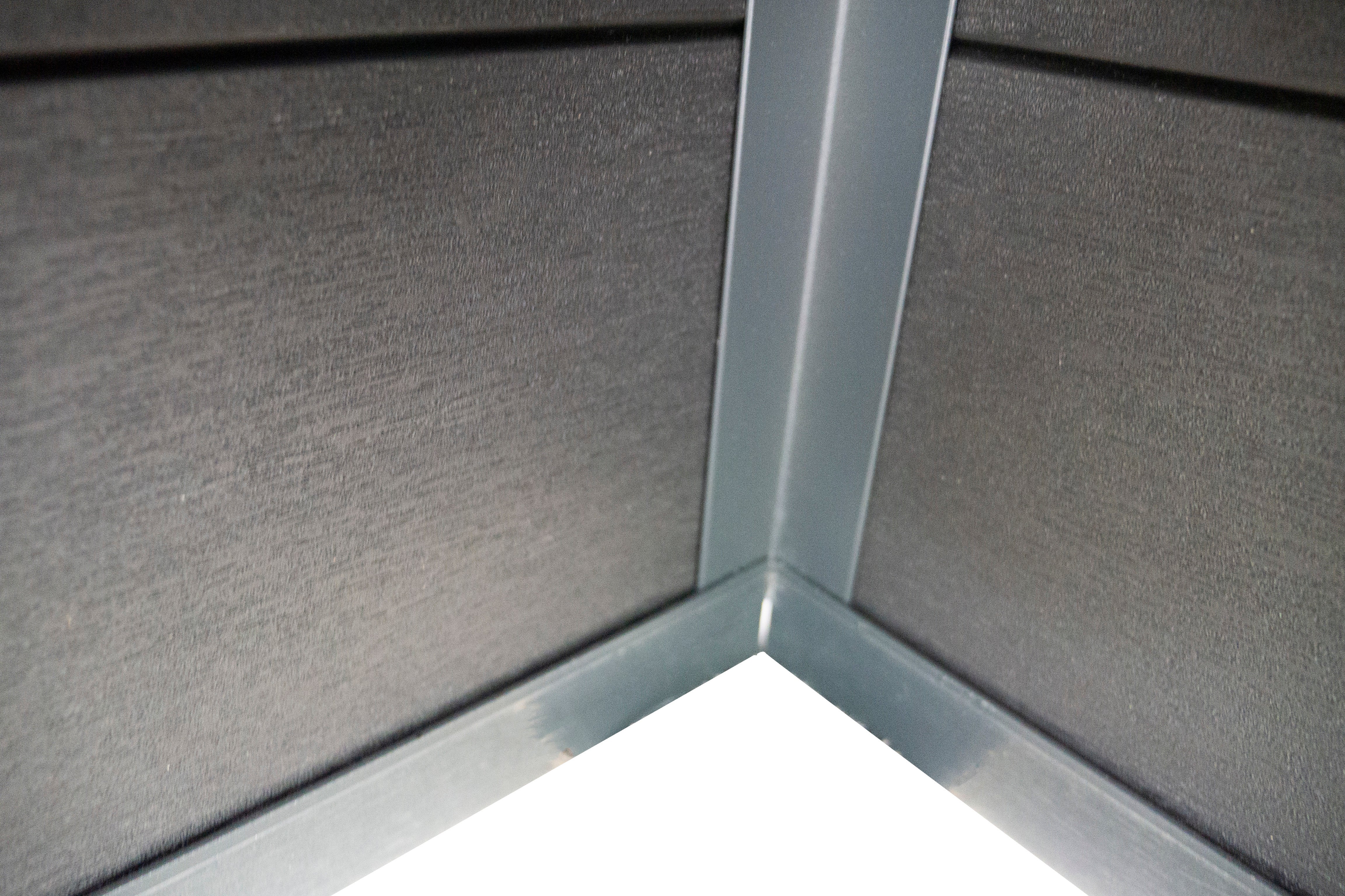 WPC-Gartenhaus / Gerätehaus Tona 6030 28 Anthrazit/Hellgrau