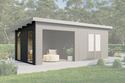 Wandpaket 6030 Anthrazit - Gartenhaus Herkommer