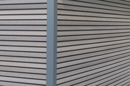 WPC-Gartenhaus / Gerätehaus Avela 3030 28 Anthrazit/Schiefergrau - Gartenhaus Herkommer