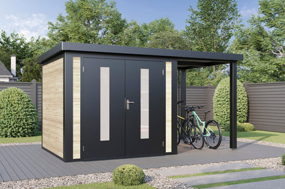 Hybrid-Gartenhaus  Alvar 3824 28 - Gartenhaus Herkommer