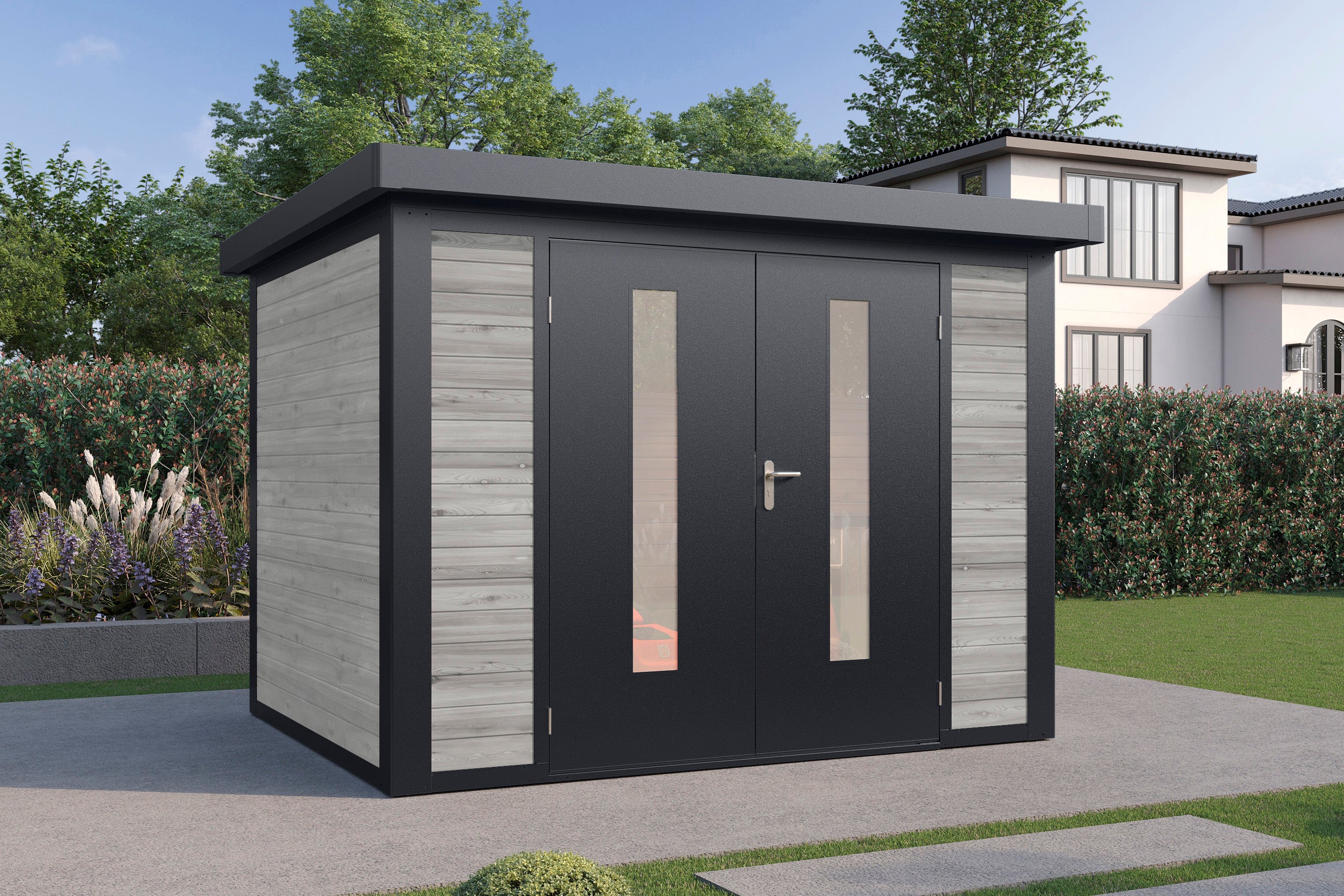 Hybrid-Gartenhaus Henrik 3024 28 - Gartenhaus Herkommer