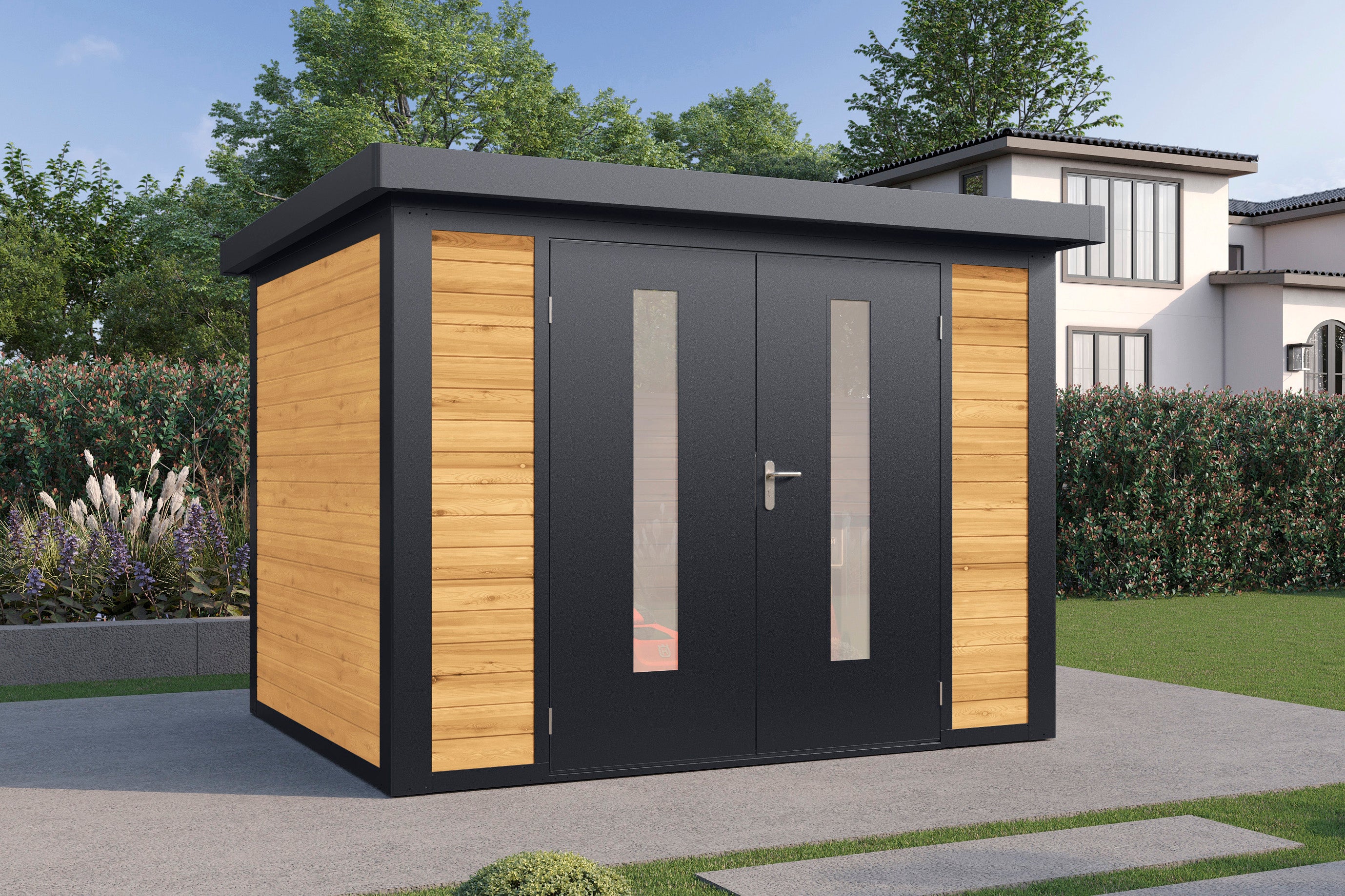Hybrid-Gartenhaus Henrik 3024 28 - Gartenhaus Herkommer