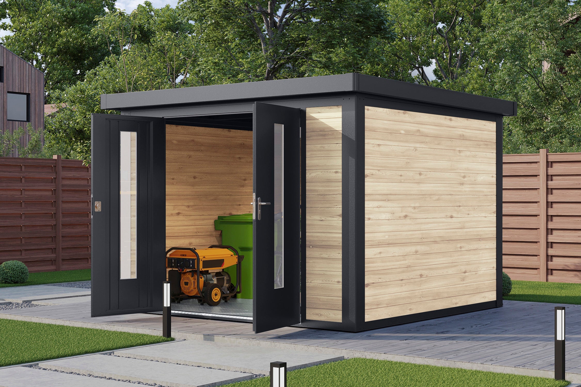 Hybrid-Gartenhaus  Henrik 3030 28 - Gartenhaus Herkommer