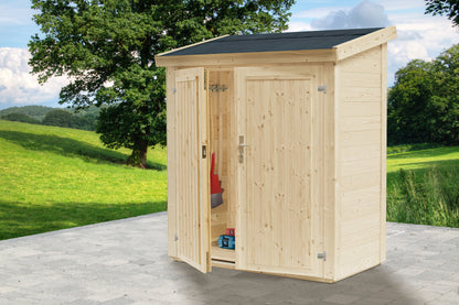 Holz-Gerätehaus / Geräteschrank / Gartenschrank Gardis