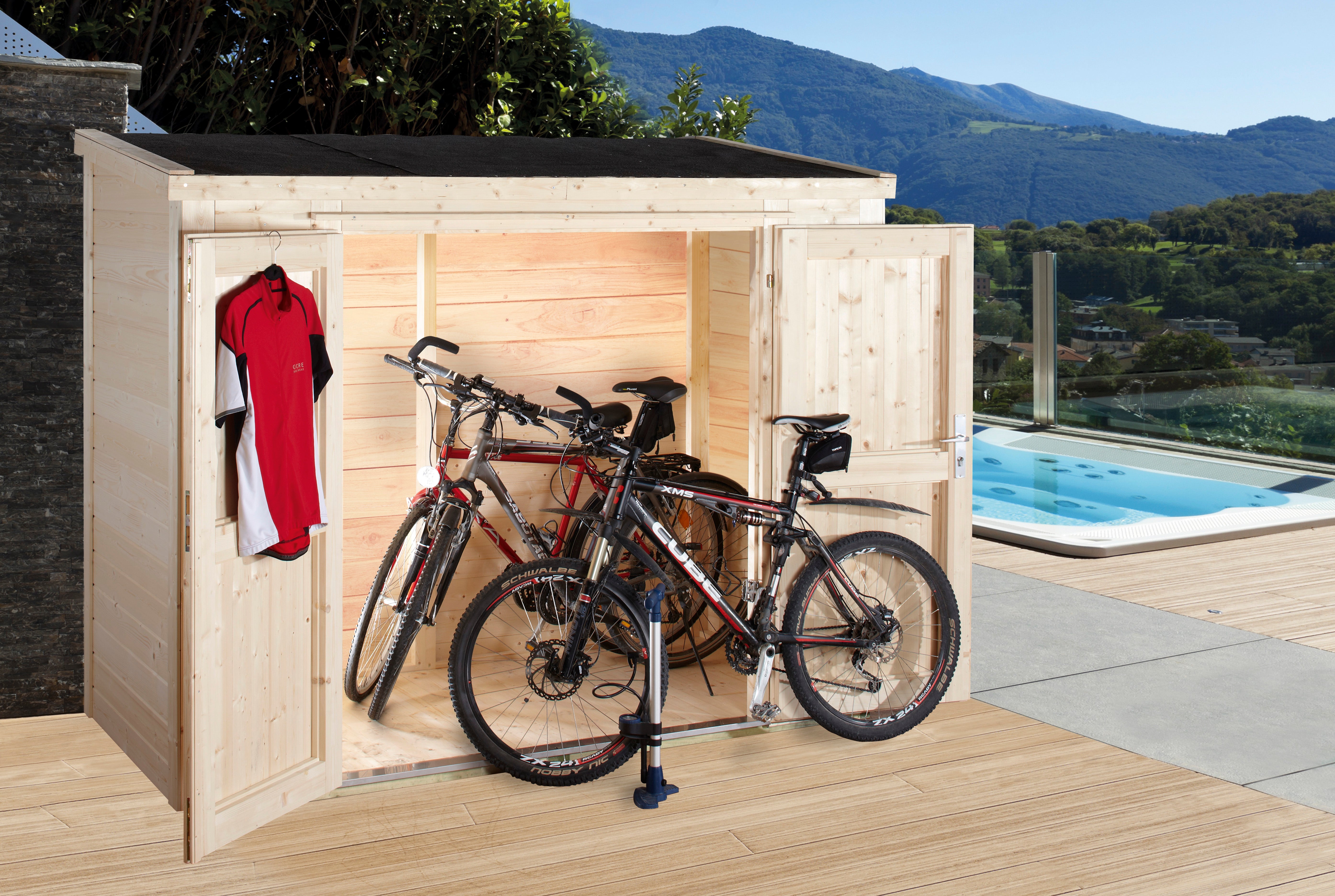 Holz-Gerätehaus / Geräteschrank / Gartenschrank Gardis