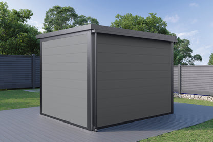 Dachrinne Prime 200 mit 1 Fallrohr - Gartenhaus Herkommer