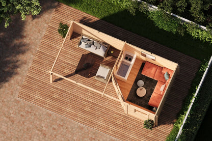 Holz-Gartenhaus / Gerätehaus  Gemma 5025 28 - Gartenhaus Herkommer