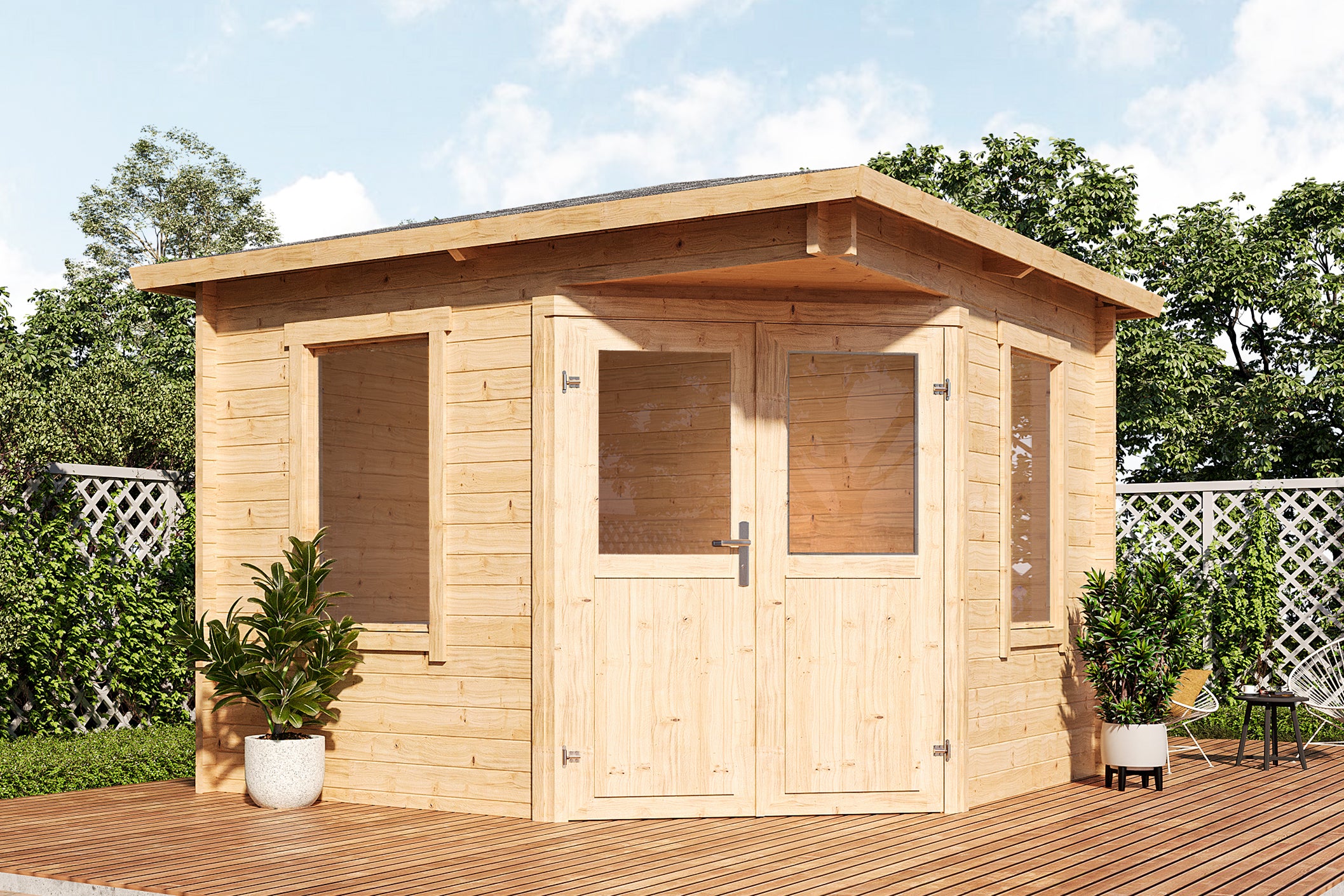 Holz-Gartenhaus / Gerätehaus Genia 2828 28