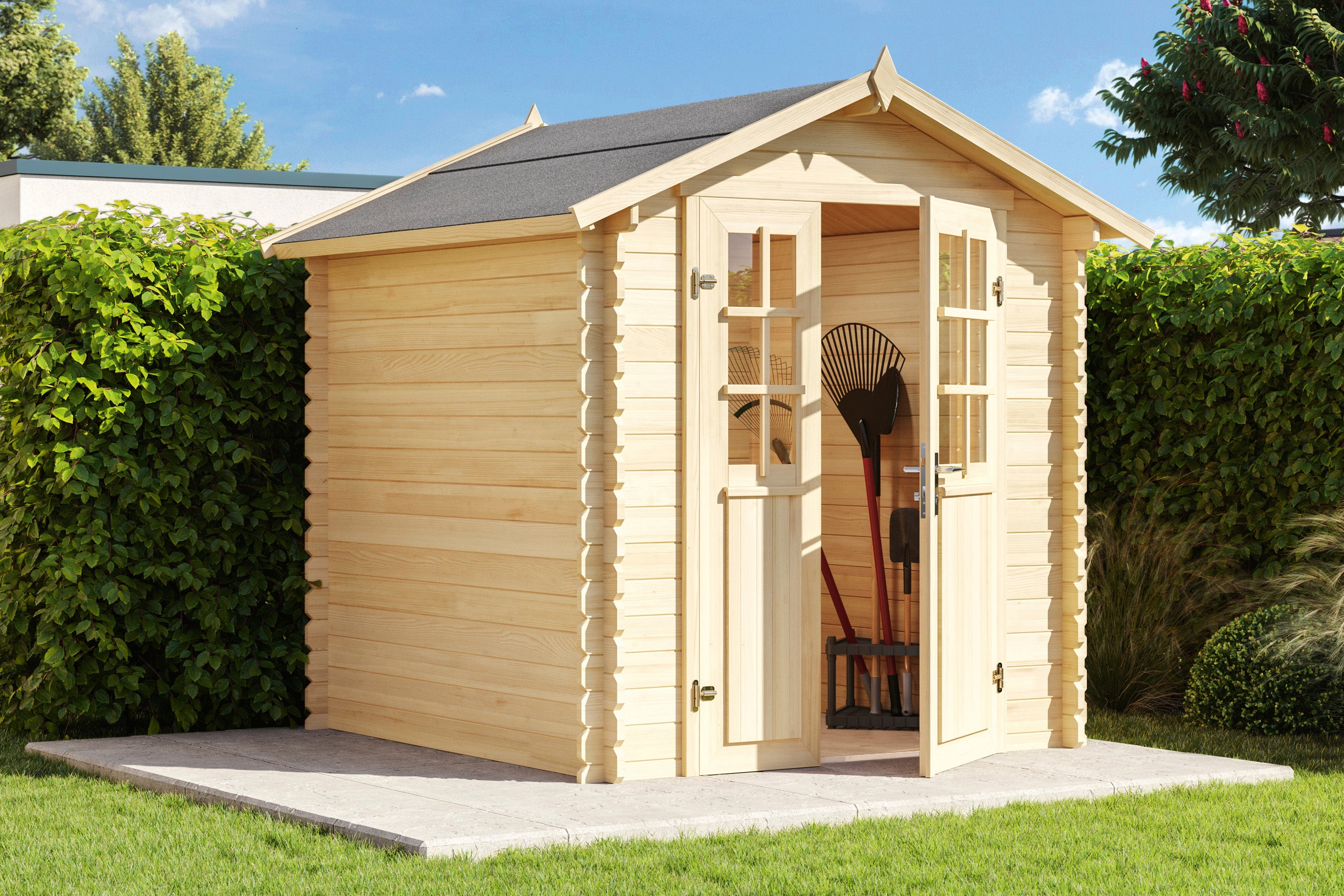 Holz-Gartenhaus/Gerätehaus Leila 1919 28