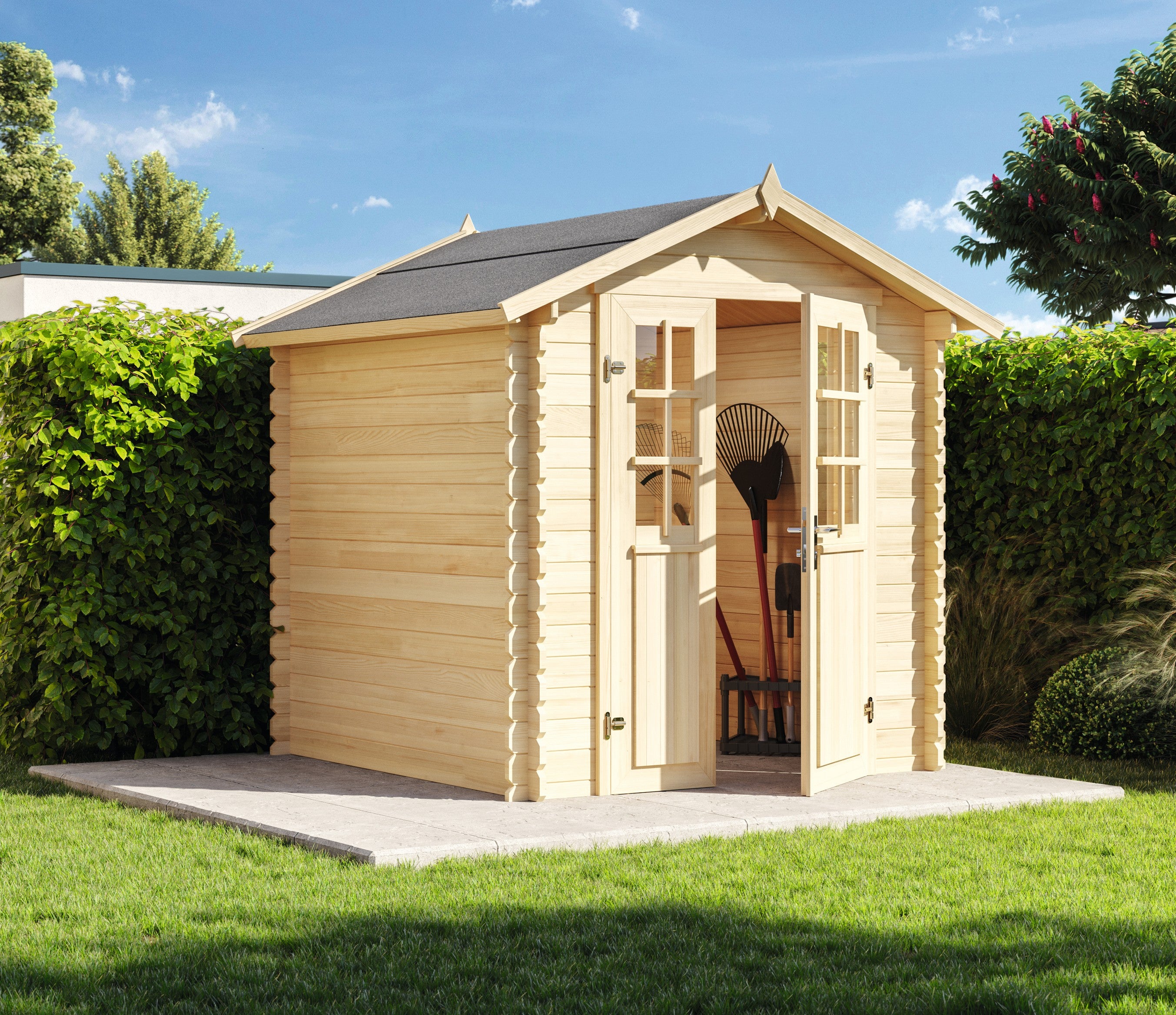 Holz-Gartenhaus/Gerätehaus Leila 1919 28