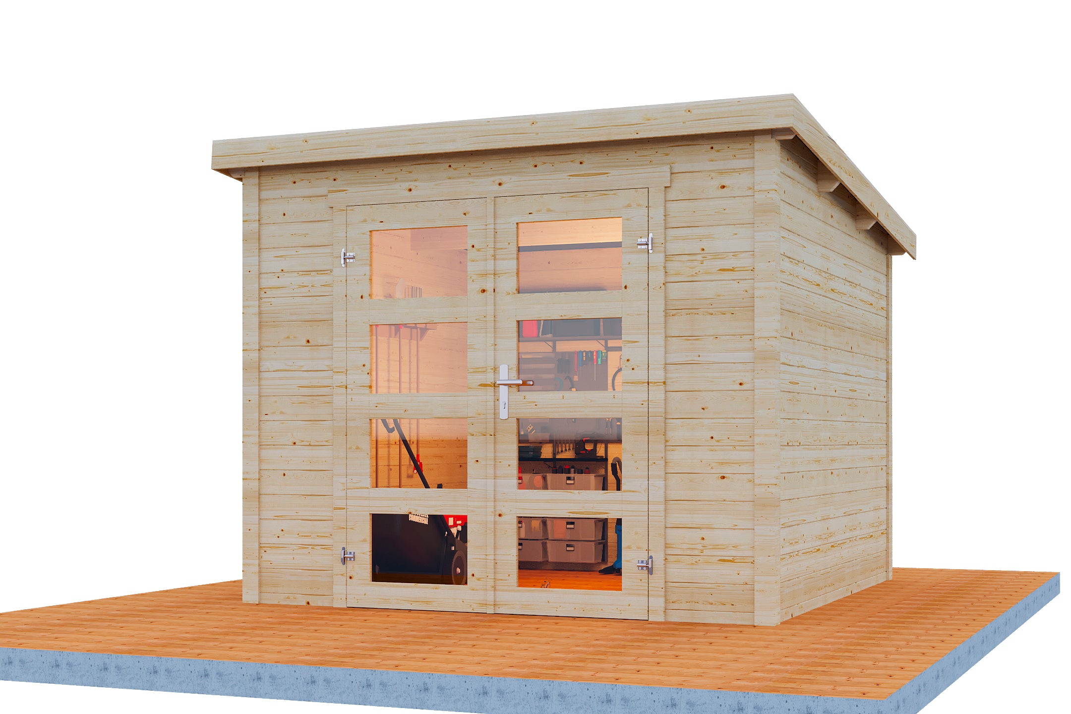 Holz-Gartenhaus / Gerätehaus Bengt 2525