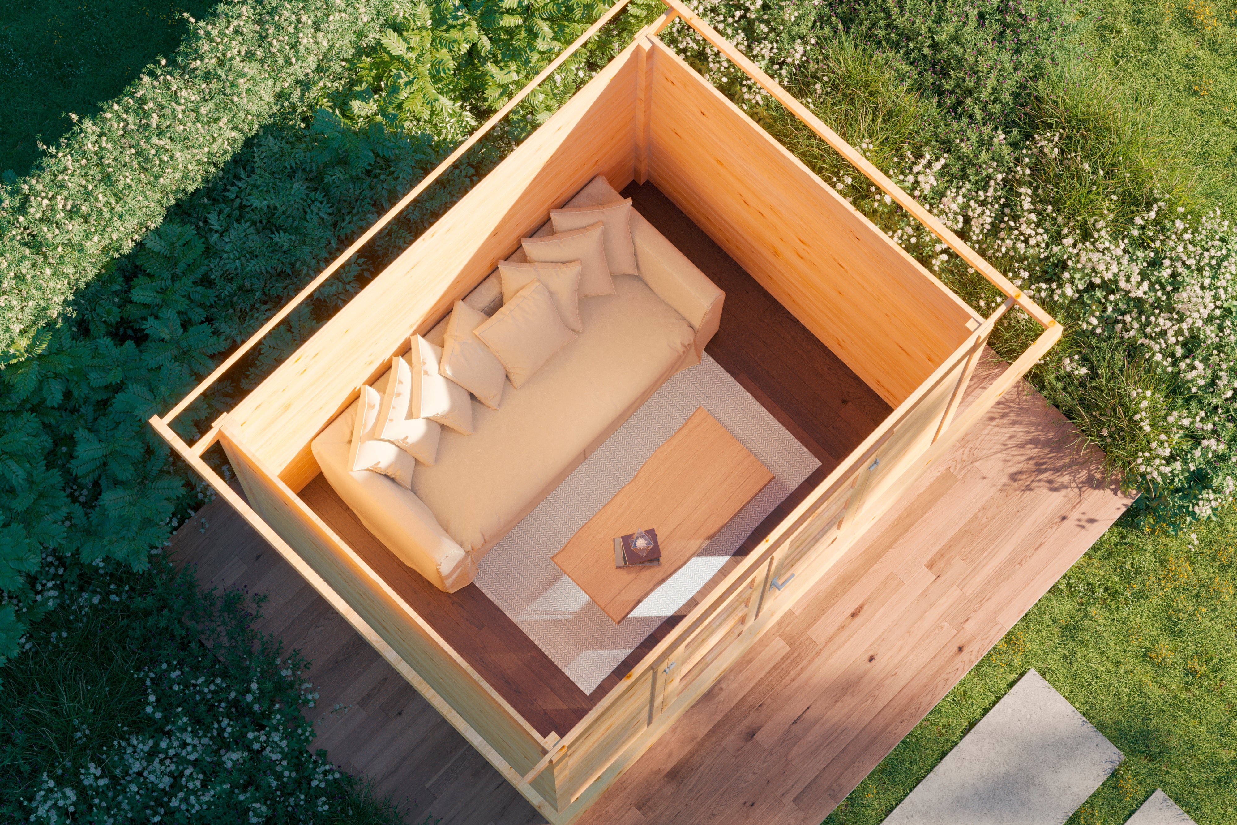 Holz-Gartenhaus / Gerätehaus  Thies 2923 28