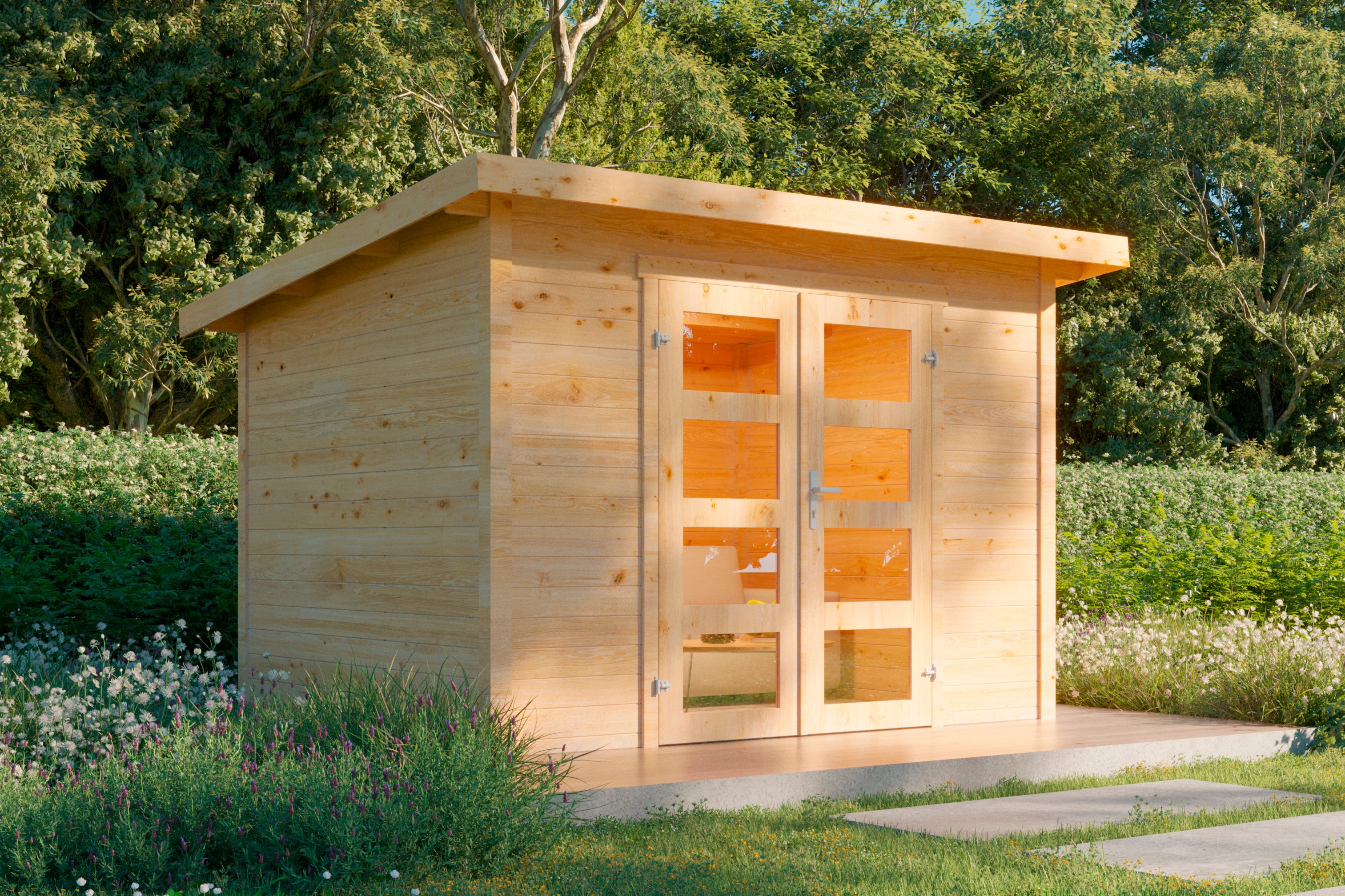 Holz-Gartenhaus / Gerätehaus  Thies 2923 28