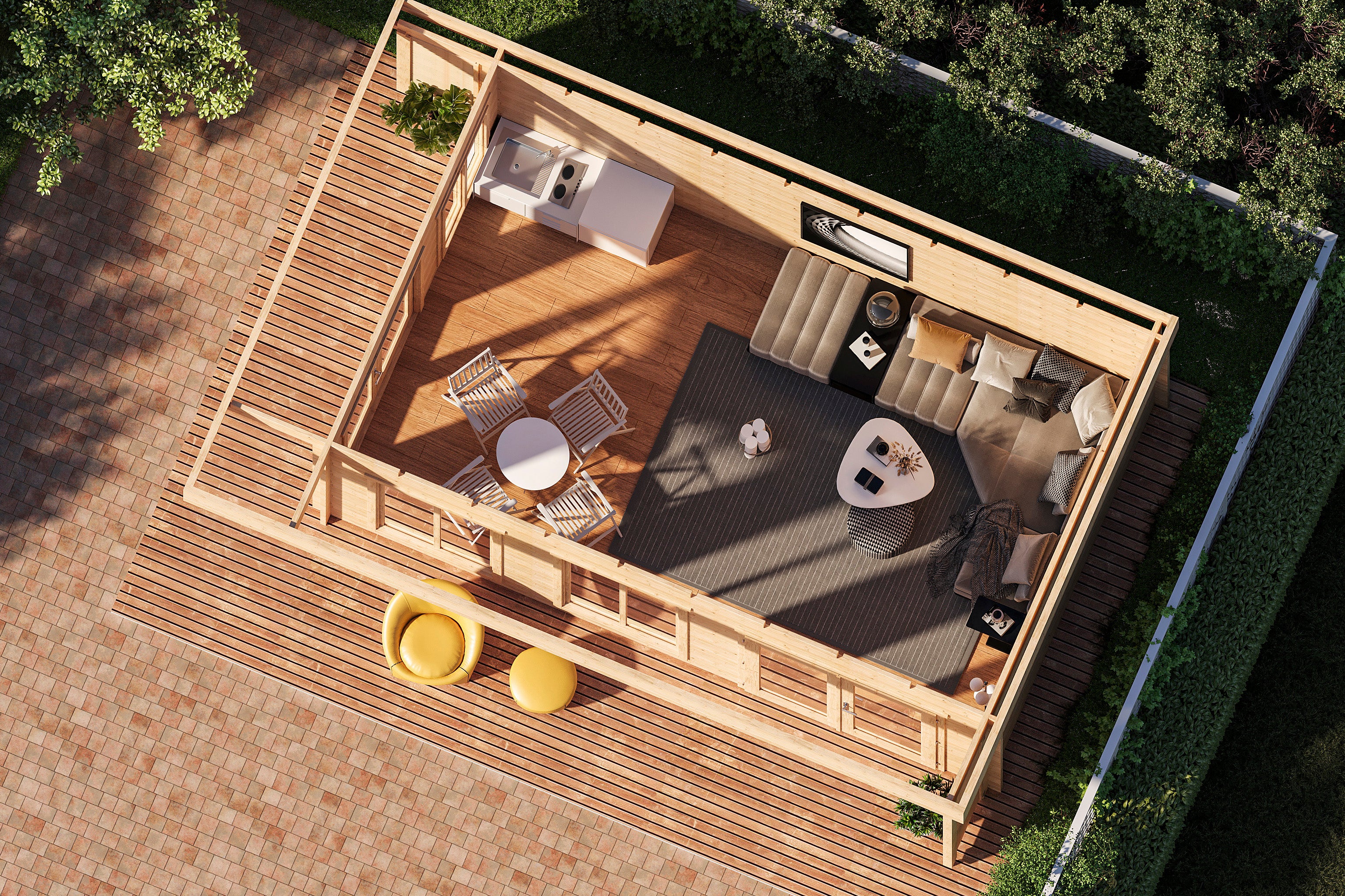 Holz-Gartenhaus / Gerätehaus Haldis 5335 44