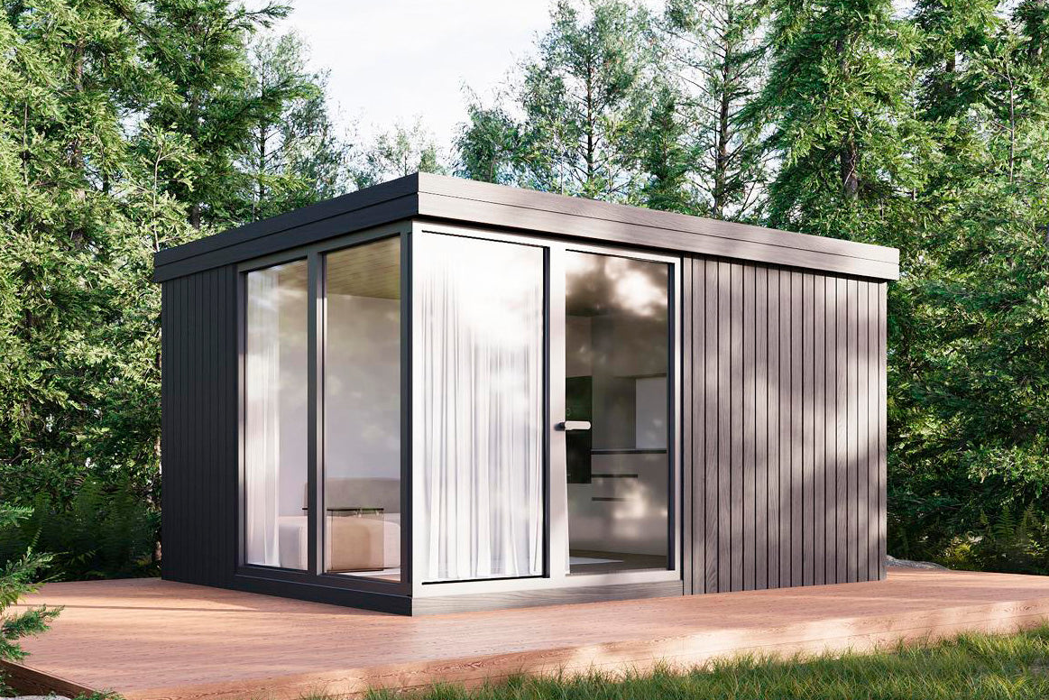 Holz-Gartenhaus / Gartenbüro / Poolhaus Wilna 4434 94