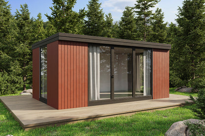 Holz-Gartenhaus / Gartenbüro / Poolhaus Himma 5434 94