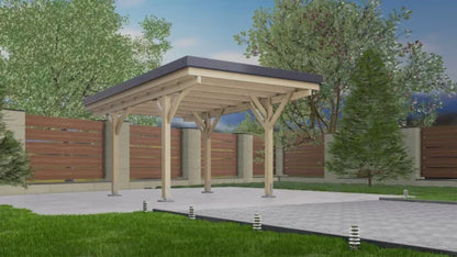 Holz-Carport CPP-5332