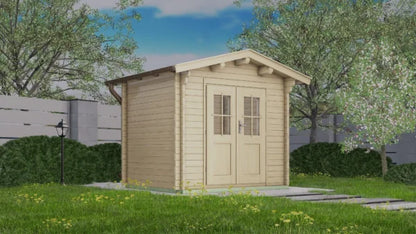 Holz-Gartenhaus / Gerätehaus H28-2420-DT